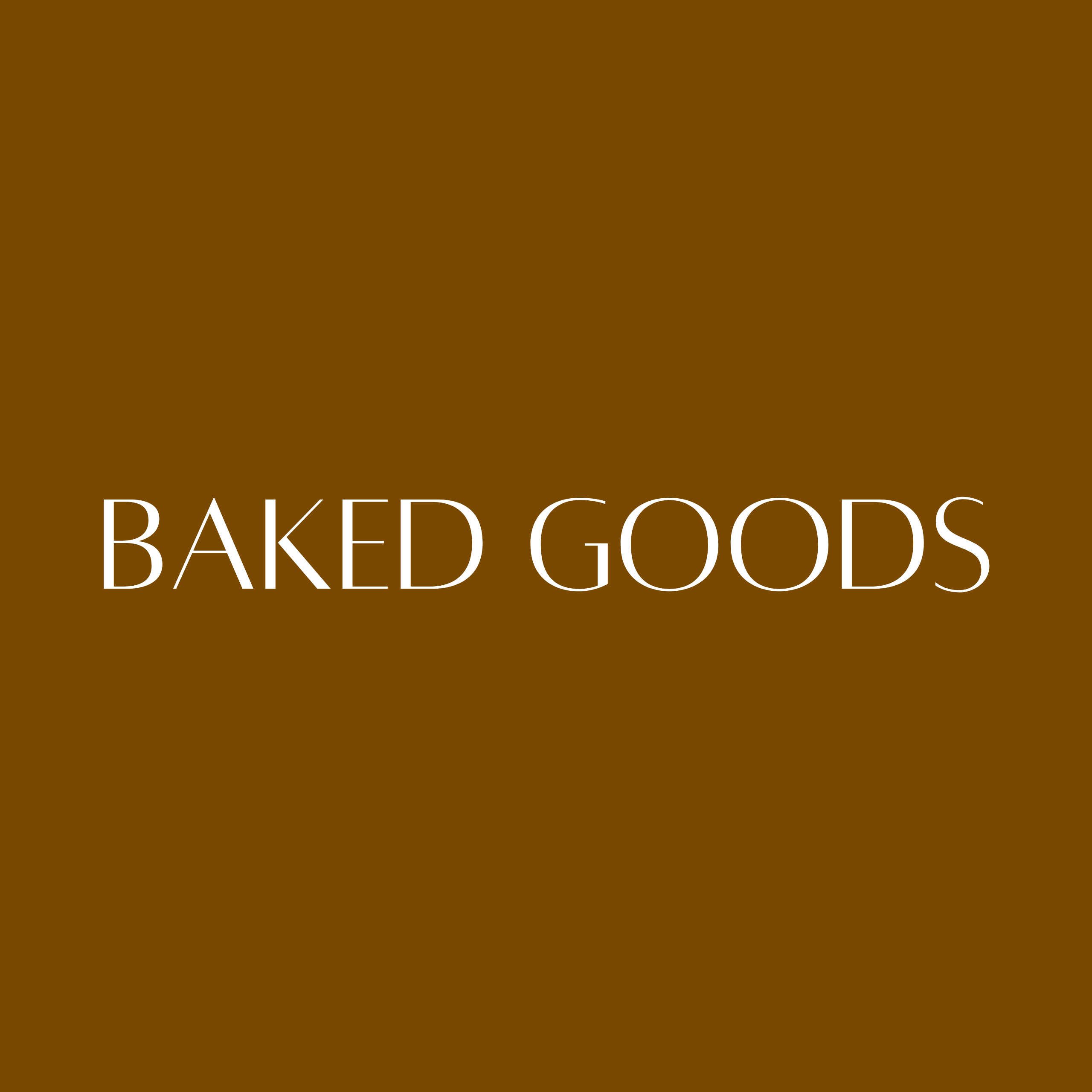 Baked Goods
